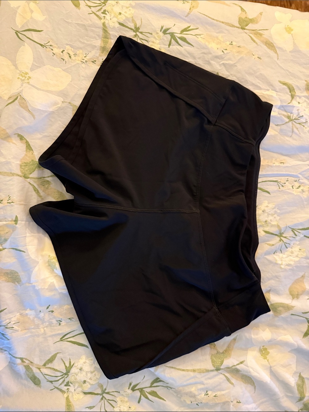 CRZ YOGA Black High-Waist Athletic Shorts